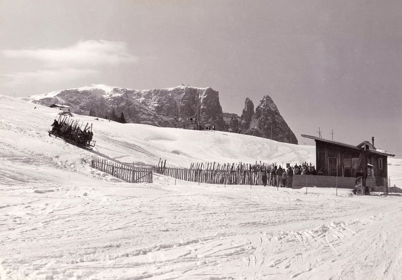 80 years ski area Seiser Alm